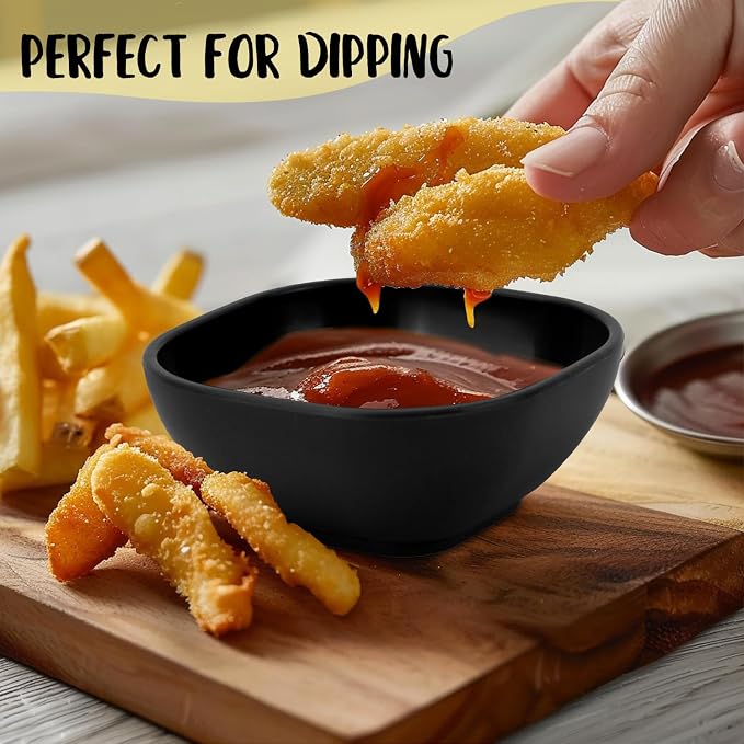 5 oz Soy Sauce Dishes, 6 Pack Wheat Straw Small Dipping Bowls, Sauce Dish - Image 4