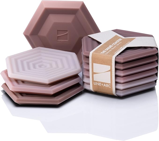LINE+ARC Silicone Coasters feat. in NYT WireCutter | Waterproof, anti-stain by LINEARC
