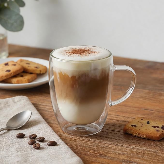HillSpring 12oz Double Walled Glass Mug - Image 2