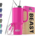 Beast 42 oz Tumbler with Handle Stainless Steel Vacuum Insulated Coffee Ice Cup by GreensSteel