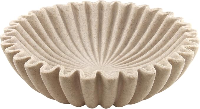10'' Large Ruffle Decorative Fruit Bowl by Unknown