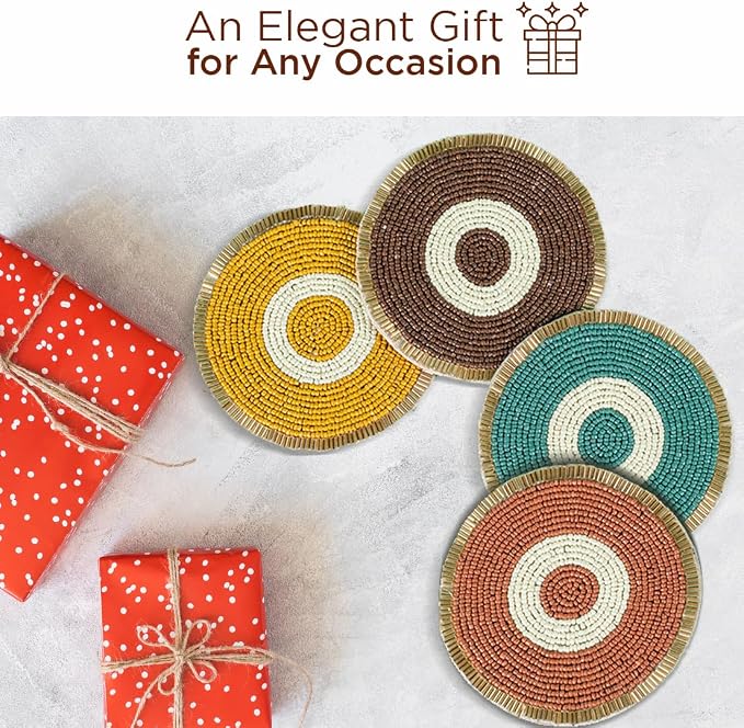Folkulture Fall Coasters Set of 4 - Image 8