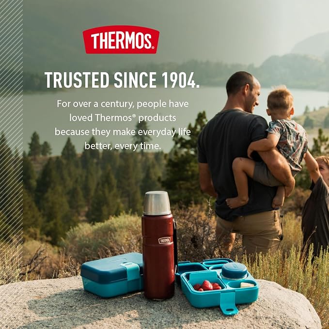 THERMOS Stainless King Vacuum-Insulated Beverage Bottle, 40 Ounce, Midnight Blue - Image 7