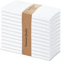 Urban Villa Cloth Napkins White Dinner Napkins Set of 10(20x20)100% Cotton Absorbent Washable Durable Reusable Cloth Napkins Ideal for Hotel Collection Farmhouse Party Thanksgiving Fall Dinner Napkins