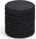 13 Pieces Slate Drink Coasters, GOH DODD 4 Inch Black Coasters Stone Coaster Set by GOHDODD