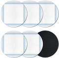 Coasters Set of 6, Modern Minimalist Art Round Drink Coasters by Unknown