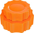 COLOSUS 60 pcs Orange Plastic Plates -Thanksgiving Plastic Plates for Party include 30 Dinner Plate and 30 Dessert/Salad Plate for Wedding,Party,Anniversary,Daily Use