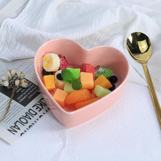 WAIT FLY Heart-shaped Bowls for Salad Soup Snack Dessert Best Kitchen Household - Image 3