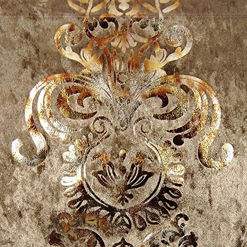 Elegant Luxury Shiny Bronze Velvet Damask Deco Tassels Wedding Party Hotel - Image 2