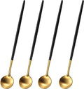 DEHOV 7.95 Inches Satin Gold SS18/10 Long Stirring Spoons by DEHOVKitchen