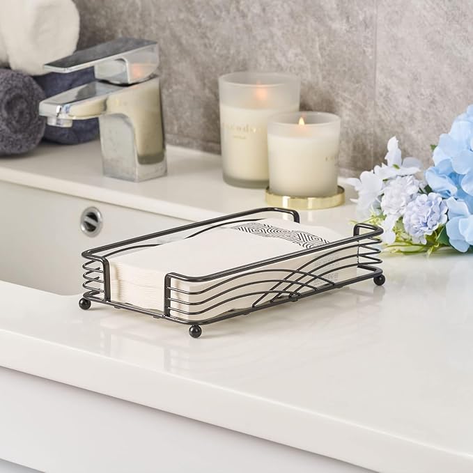 Guest Hand Towel Holder for Bathroom, Powder Room & Vanity Use - Image 7