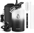 RAYMYLO One Gallon Water Bottle Insulated 128 oz, Stainless Steel | Triple by RAYMYLO