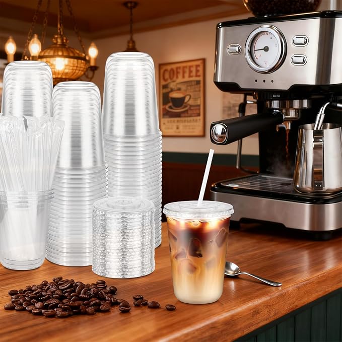 100 Pack 14 oz Plastic Cups - Image 2