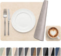 Vinyl Placemats Set of 6, Dual Sided Place Mats by Banchif