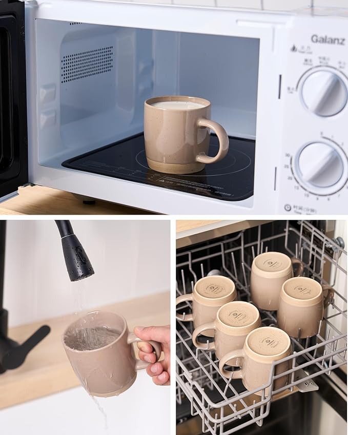 famiware Coffee Mugs for 4, 13 oz Mug Set, Dringking Cup - Image 5