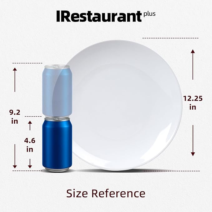 Stoneware Coupe Commercial Grade Dinnerware, Bright White, Plate 12.25", Case of 12