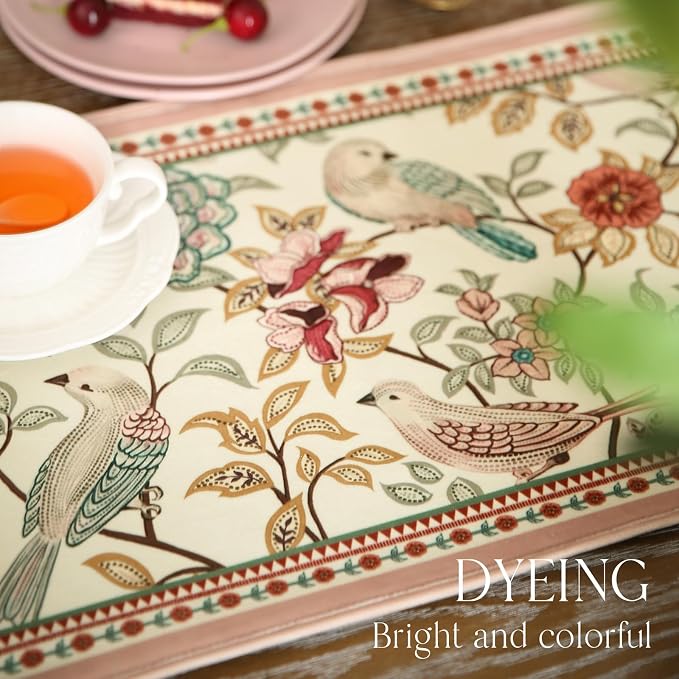 Patdrea Designer Vintage French Velvet Table Runner, Dining Room Living Room - Image 4
