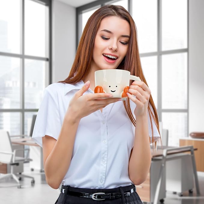 Coffee Mugs, Cute funny Mug For Women, 12.8oz/380ml Unique Ceramic Coffee Tea - Image 6