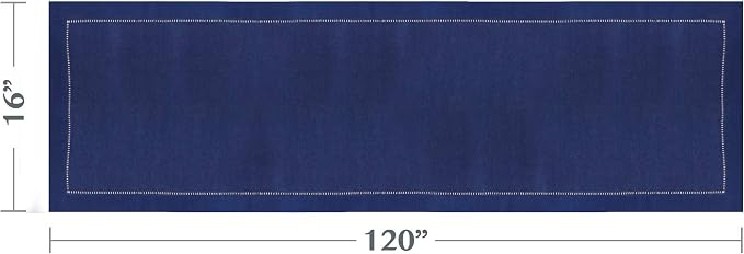 SARO LIFESTYLE Hemstitched Border Table Runner - Image 4