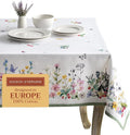 Maison d' Hermine Table Cloth Rectangle Table 100% Cotton 60 x 120 Inches Tablecloth Reusable Decorative for Dining Room Farmhouse Home Valentines Day Decorations Spring Summer - Printemps