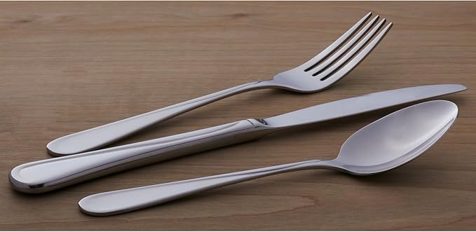 Oneida Silverware Set, Flight Everyday Flatware Dinner Spoons Set, Service - Image 7