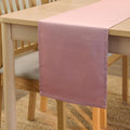 Encasa XO Table Runner, Cotton Canvas Dining Runner 13"x72" | Mauve, 180 GSM by EncasaXO