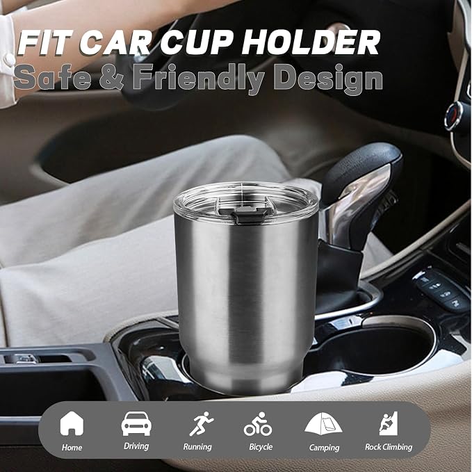 30 oz Tumbler with Lids and Straws, Stainless Steel Insulated Coffee Tumbler - Image 6