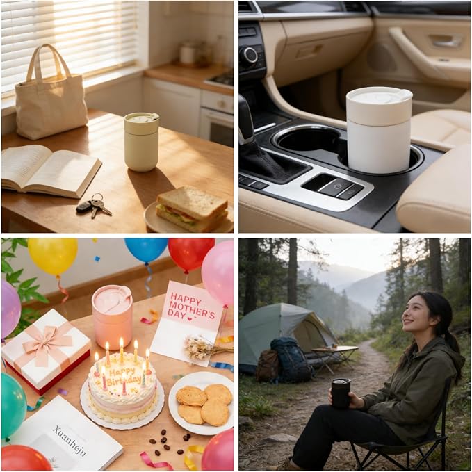 Single‑Wall Ceramic Travel Mug - Image 4