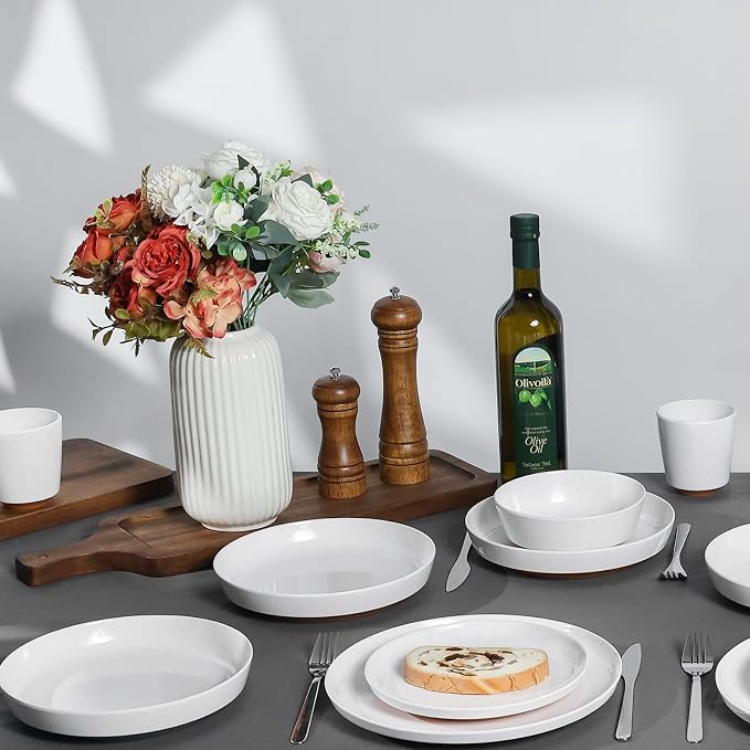 Webbylee 8.25" Melamine Deep Plates Set of 6-28oz Melamine Large Salad - Image 6