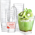 Eupako 160 Pack 5 OZ Plastic Mini Dessert Cups by Eupako