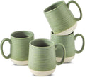 HASENSE Porcelain Coffee Mugs Set of 4, 15 Oz Large Coffee Cups, Latte Cup by Hasense