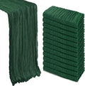 12 Pack Emerald Green Cheesecloth Table Runner 10Ft Gauze Cheese Cloth Table by Heneger