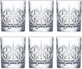 Crystal Whiskey Glass Set of 6 - Old Fashioned Bourbon Glasses, Perfect for Scotch and Cocktails (Style 1,6pcs)