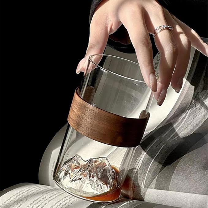 Mountain View Glass Cups – Modern Clear Glass Cups Set, Stylish and Functional - Image 5