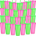 Honeydak 30 Pack Tumbler with Straw and Lid Bulk Cups by Honeydak