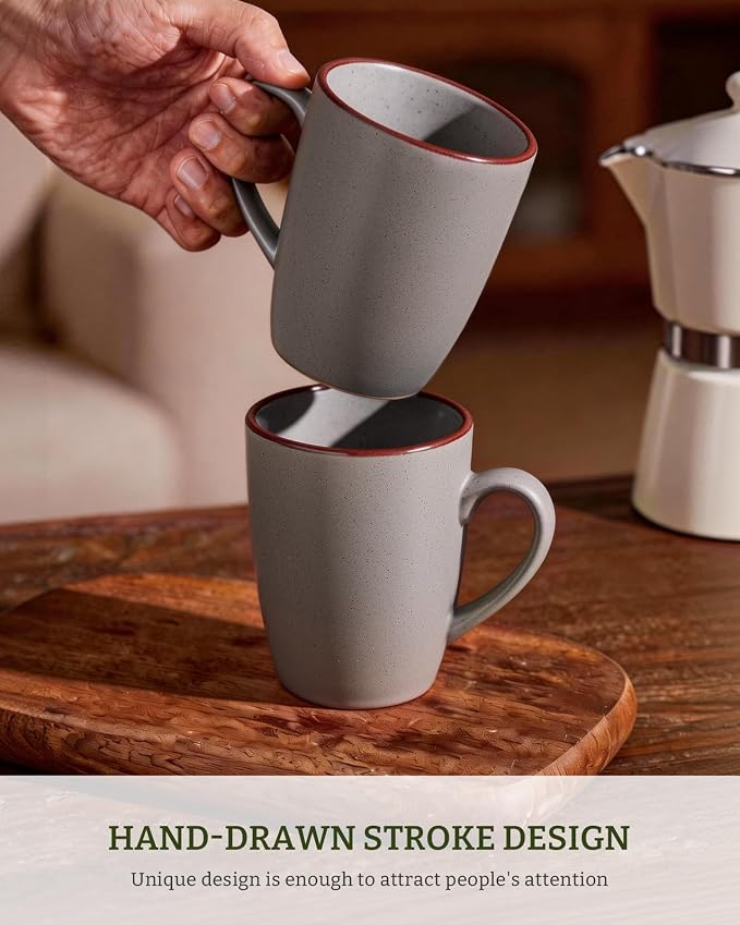famiware Venus Coffee Mugs for 6, 14 oz Mug Set, Dringking Cup - Image 3