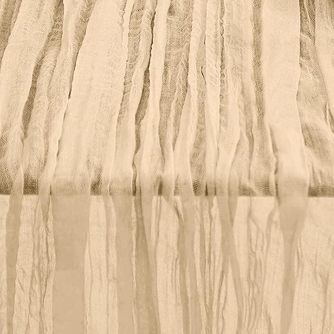 10 Pack Nude Cheesecloth Table Runner 35x120 Inch 10Ft Rustic Gauze Cheese - Image 4