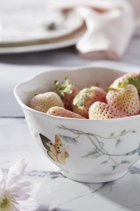 Lenox Butterfly Meadow Porcelain 4-Piece Rice Bowl Set - Image 6