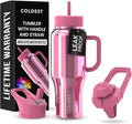 Coldest Tumbler with Handle and Straw by Coldest