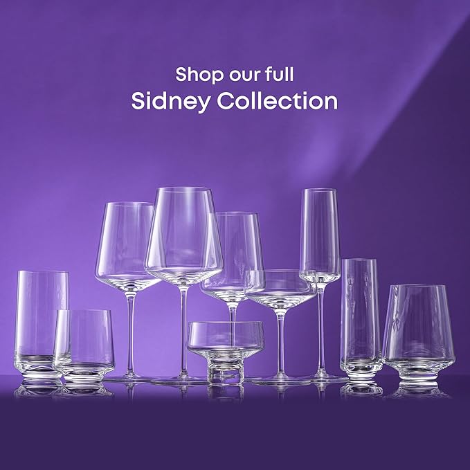 JoyJolt Sidney Cocktail Coupe Glasses Set of 4 | 8 oz Martini Glasses for Espresso Martini, Margarita, Champagne | Stemmed Bar Glass Set | Premium Crystal Made in Europe