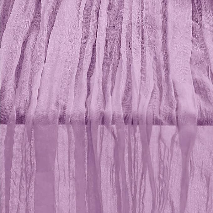1 Pack Lilac Cheesecloth Table Runner 35x120 Inch 10Ft Rustic Gauze Cheese - Image 6