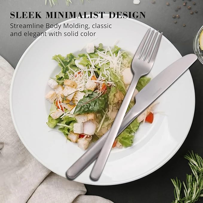 40 Piece Silverware Set, Flatware Set - Image 4