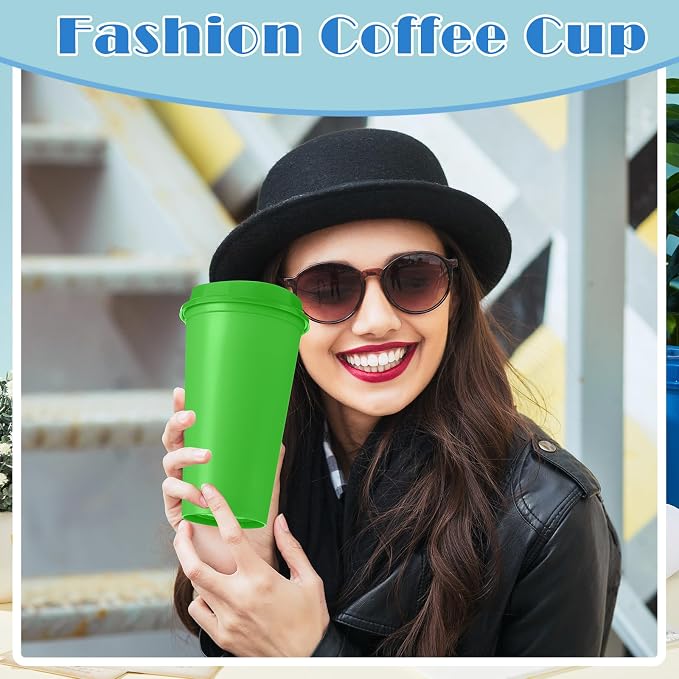 FillTouch 12 Pcs 16 oz Reusable Coffee Cups - Image 5