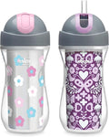 Chicco Insulated Straw Sippy Cup 12+ Months, 9oz Toddler Training Cup by ChiccoUSA