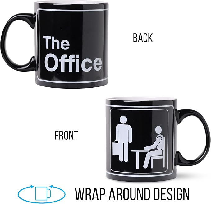 Silver Buffalo The Office Title Sign Ceramic Mug, 20 Ounce - Image 5