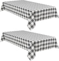 Buffalo Plaid Tablecloth, 2 Pack, 54 x 108 inch, Stain and Wrinkle Resistant by Hiasan