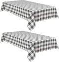 Buffalo Plaid Tablecloth, 2 Pack, 54 x 54 inch, Stain and Wrinkle Resistant by Hiasan