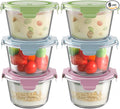 2 Cup/16oz Round Glass Meal Prep Containers by Freshmage