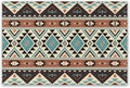 Aztec Southwest Placemats Rustic Tribal Geometric Decorative Table Mat Antique Native Heat Resistant Place Mats for Dining Kitchen Party Holiday Decor 12x18 in 6 PCS