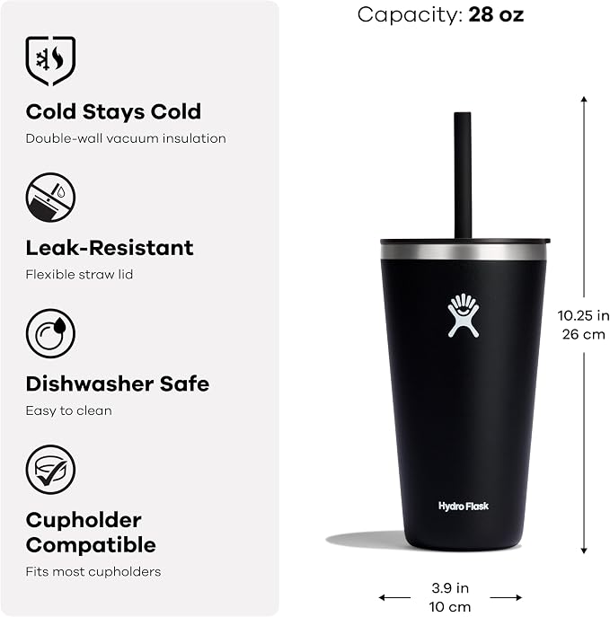 Hydro Flask 28 Oz All Around Tumbler Straw Lid Agave - Image 3